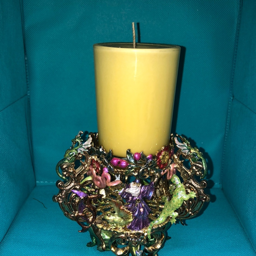 Vintage Kirks Folly 1990  Candle holder .